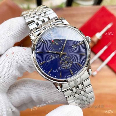 High Quality Replica Jaeger-LeCoultre Moonphase Watches 41mm Blue Dial